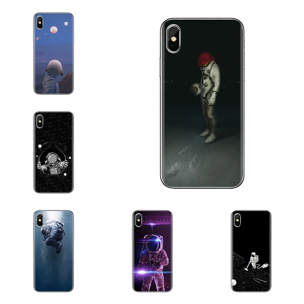 Astronaut In Artistic Space Silicone Cover Bag For HTC One U11 U12 X9 M7 M8 A9 M9 M10 E9 Plus Desire 630 530 626 628 816 820 830 |