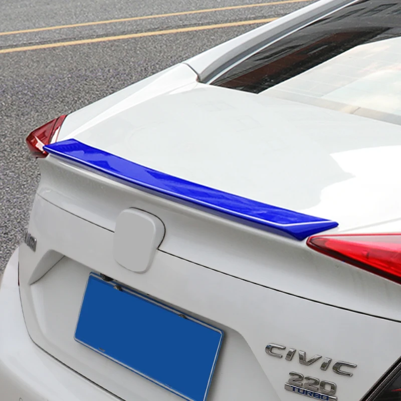 Задний спойлер автомобиля боковой треугольник крыло отделка для Honda civic 10th
