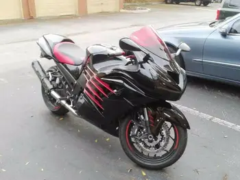 

ZX14R Gloss Black w/ Red Fairing Injection for 2012-2015 Kawasaki ZX-14R ZZ1400 ZX 14R 2013 2014 2015