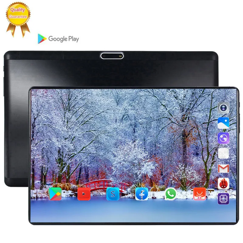 

Tablet 128G Global Bluetooth Wifi Version Android 9.0 10.1 inch tablet Octa Core 6GB RAM 64GB 128GB ROM 2.5D Screen Tablets pc