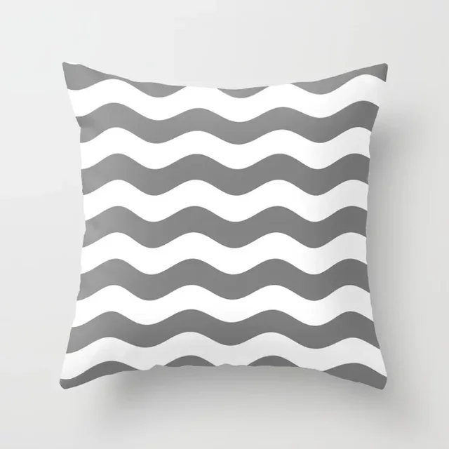 NEW Modern Nodic Style Geometric Gray Pillows Case Hot Polyester Grey Plaids Stripe Cushion Covers Decorative Sofa Throw Pillows Coussins Cocooning.net