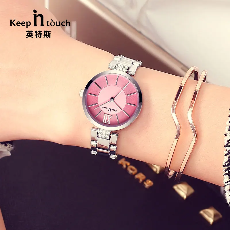 

WOMEN'S Watch intent si Brand Versitile Fashion Women's Diamond Set Bracelet Watch Waterproof Quartz Watch