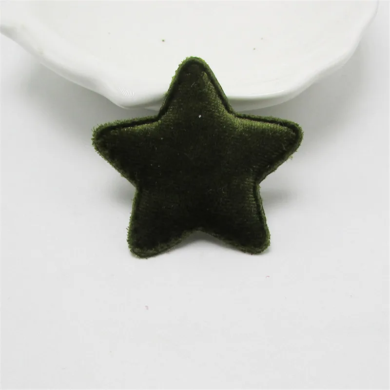 28 Stück/Lot 4,8 cm gemischte Farben Filz-Applikationen in Sternform, gepolstert, für BB-Clip-Zubehör und DIY-Kinder-Patches – Detail 8