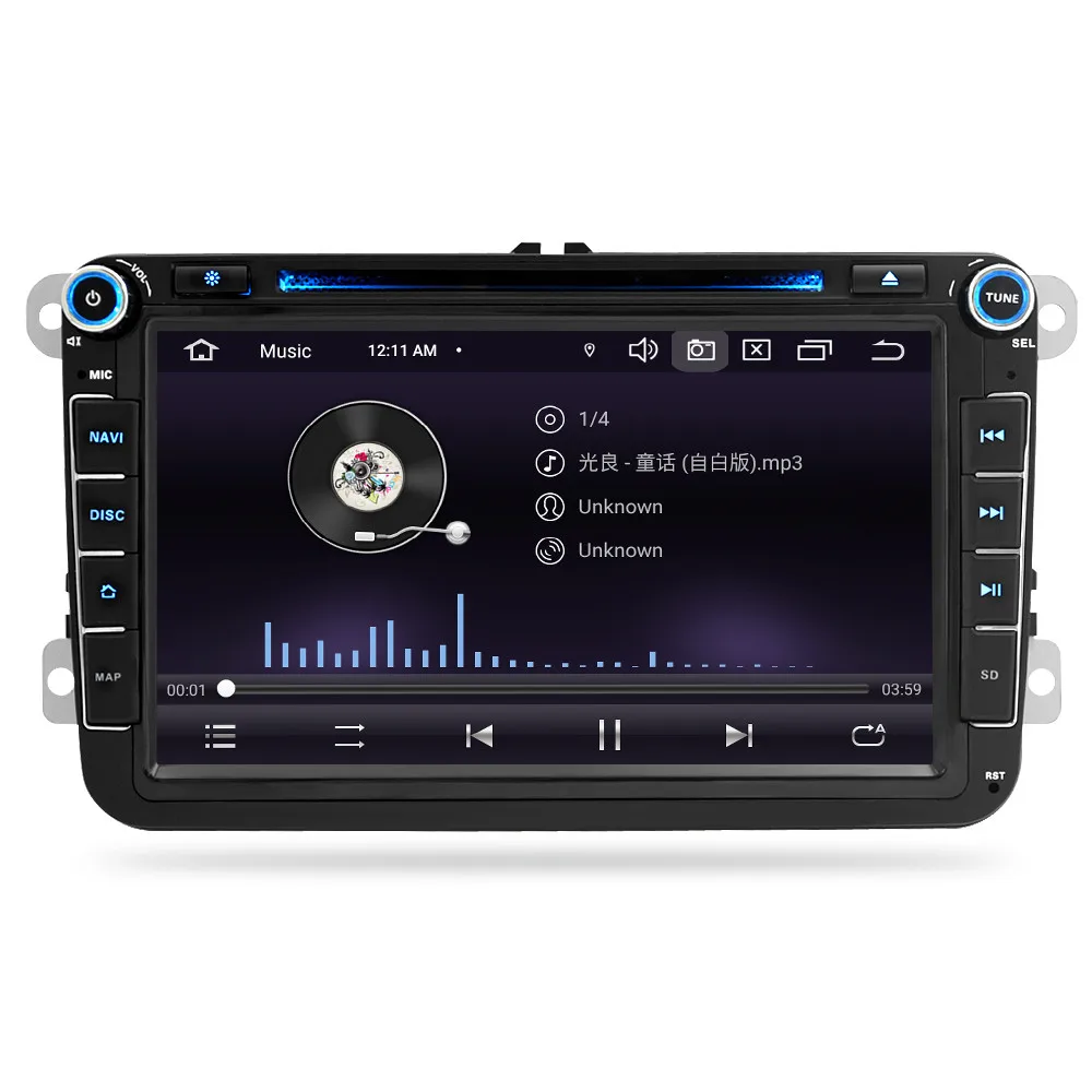Android 9,0 Автомагнитола gps-навигация, dvd-плеер для Volkswagen/Passat b7/Skoda/Seat/Golf/Polo FM радио Wifi стерео Мультимедиа