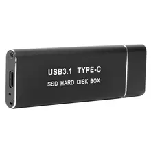 USB3.1 type-C-M.2 M-Key SSD HDD жесткий диск коробка из алюминиевого сплава M.2 NVMe NGFF PCIe чехол для корпуса твердотельного накопителя
