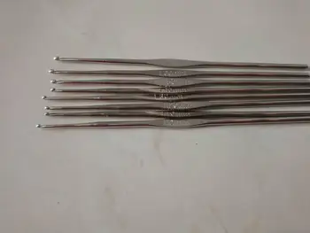 

8pc/set 50 set/lot Stainless Steel Crochets Hook Set Knitting Kit Needles tools 1mm-1.7mm DIY hand Tool handicrafts NEEDLE-7694