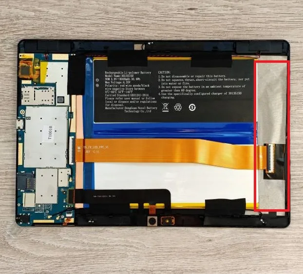 Polegada Display Lcd Matriz de Tela para Alldocumente Potência m3 i7 T1001 Tablet Tela Lcd Interna para Cubo de Energia m3 T1001 10.1 - Imagem 2