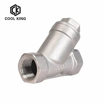 

CK BSP 1/4" 3/8" 1/2" 3/4" 1" 1-1/4" 1-1/2" 2"Female Inline Y Mesh Strainer Threads Filter SS304 Stainless Steel filter valve