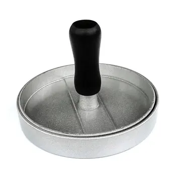 

Round Shape Hamburger Press Aluminum Alloy + ABS Hamburger Meat Beef Grill Burger Press Patty Maker Mold Kitchen Meat Tools
