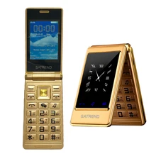 MAFAM Тонкий флип 3,0 дюймов двойной экран старшие мобильные телефоны две Sim MP3 MP4 FM раскладушка сотовые телефоны для пожилых людей