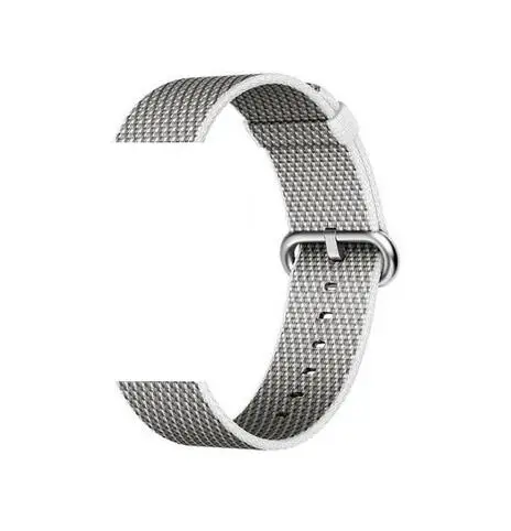 20 мм 22 мм ремешок в полоску для samsung Galaxy Watch Active 46 мм 42 мм нейлоновый ремешок для samsung gear Sport S2 S3 huawei Watch gt 2 - Цвет ремешка: lattice white