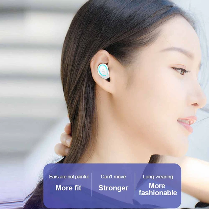 Q29 TWS бизнес bluetooth V4.1 наушники стерео гарнитура беспроводные наушники-вкладыши геймер с микрофоном громкой связи и QCY коробка для хранения