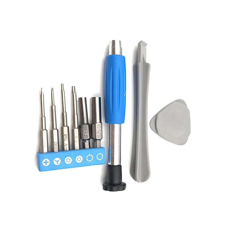 

blue Universal Screwdriver Set Case Unlock Kit Full Tri-wing Screwdriver Repair Tool Kit for Nintend Switch/ SNES/ DS/3dsxl/psp