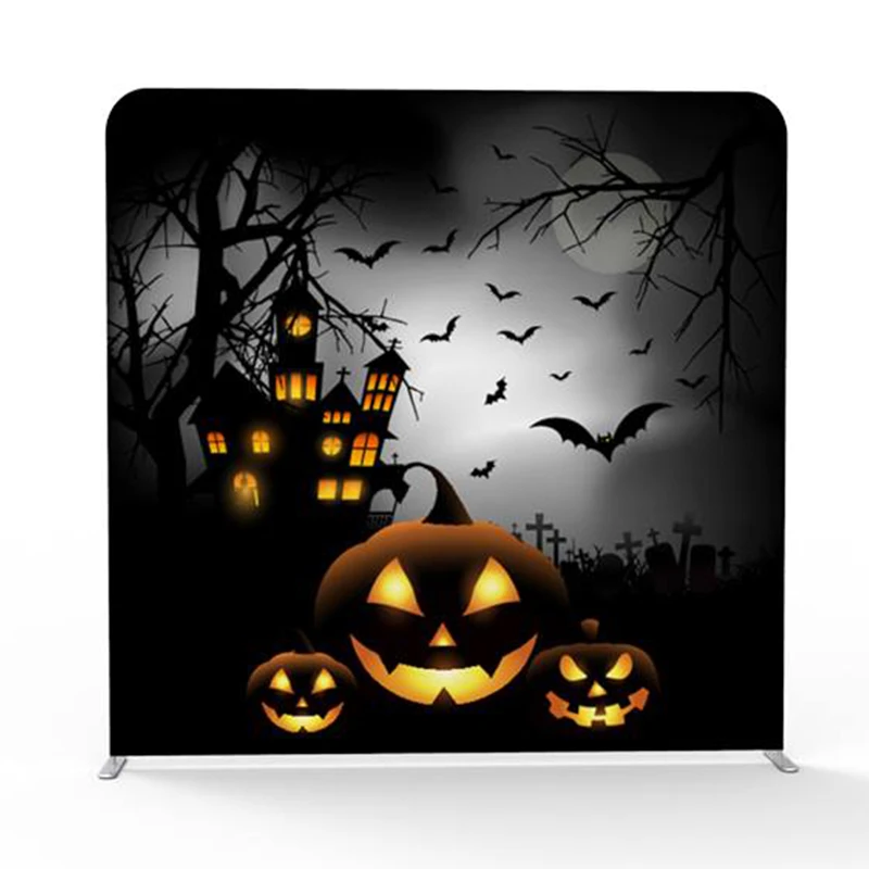 HALLOWEEN Printing Pillow Backdrop with Frame stand for photography background and Party,Halloween Holiday