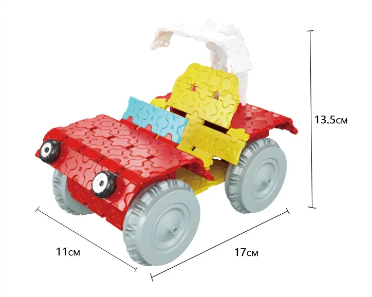 Хорошее качество ABS пластиковые транспортные средства оснастки строительные блоки автомобили 3D DIY игрушки