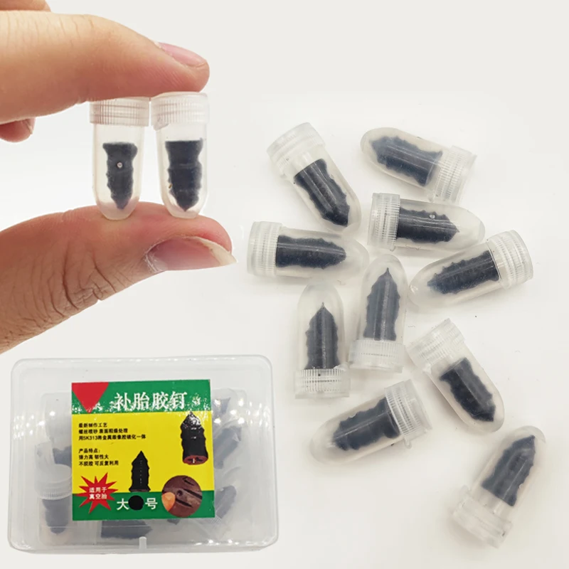 20 PCS Vacuum Tyre Repair Nail Car Truck Motorcycle Scooter Bike Wheel Tyre Repair Nails Tire Puncture Tubeless Rubber Nails car motorcycle vacuum tyre repair nails airtight rubber nail electric car truck scooter bike wheel tire puncture repair nail