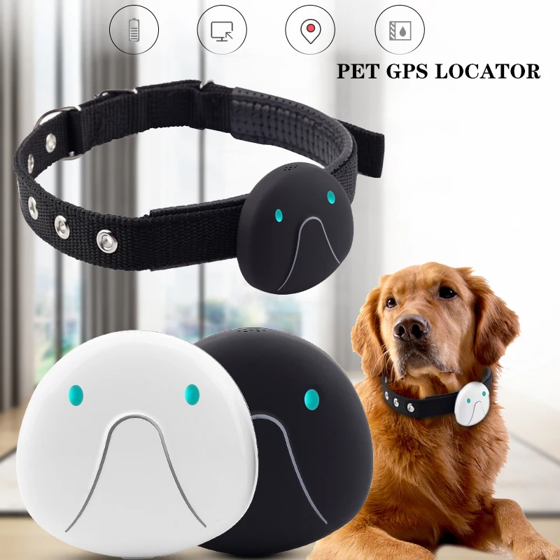 

Pet GPS Locator Dog cat Tracker Anti-lost Mini Smart Products IP67 waterproof collar Real Time Free APP WIFI LBS Positioning