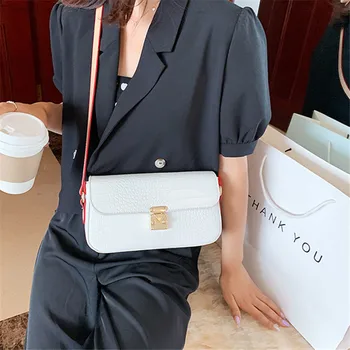 

Brand Original Design Texture Bag Women 2020 New Fashion Joker Messenger Bag Casual Buckle Shoulder Underarm Bag
