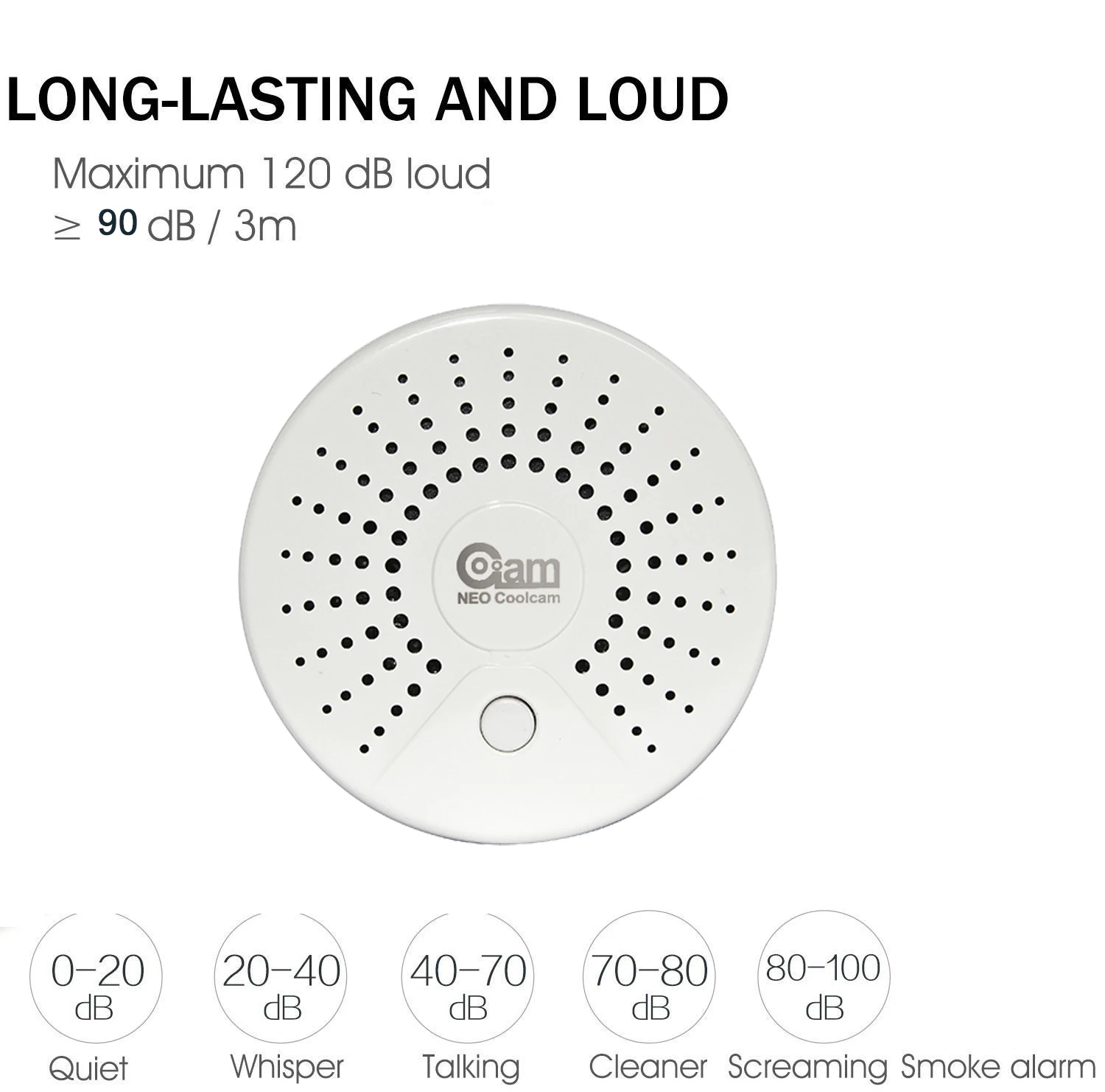NEO COOLCAM Smart Life standalone WiFi Smoke Sensor With Temperature Detector Sensor Alarm System Wireless Smoke Detector IFTTT