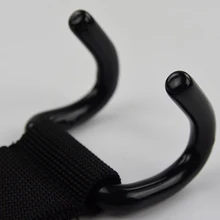 2 шт. подъемные стальные крючки с ремешком на запястье сверхмощный Металл лучшая Мощность тяжелая атлетика Премиум толстые мягкие тренировки крюк перчатки B