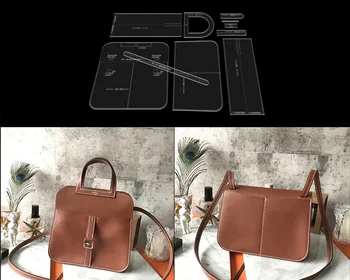 

1set Laser Cut Acrylic Template Pattern For DIY Handmade Shoulder's Bag Leather Craft Sewing Pattern Sewing stencils