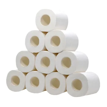 

8/12 Rolls Bathroom Toilet Paper Hollow Replacement Roll Paper Durable 3 Layer Toilet Paper Table Kitchen Paper papier toilette