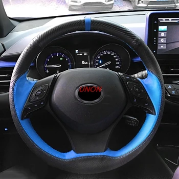 

Unon For Toyota CH-R CHR 2017-2019 Car Styling Steering Wheels Cover PU Leather Internal Accessories Steering Wheel Cover