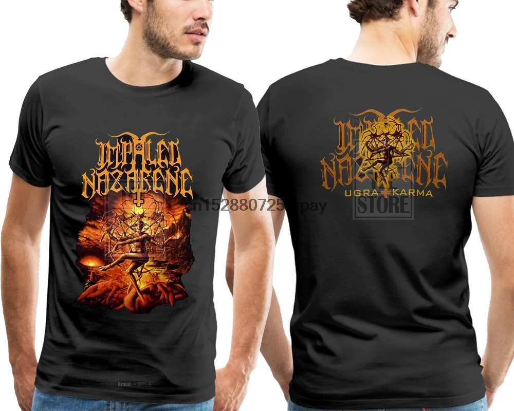 Impaled Nazarene Ugra Karma рубашка S M L XL черная металлическая футболка тонкий хлопок