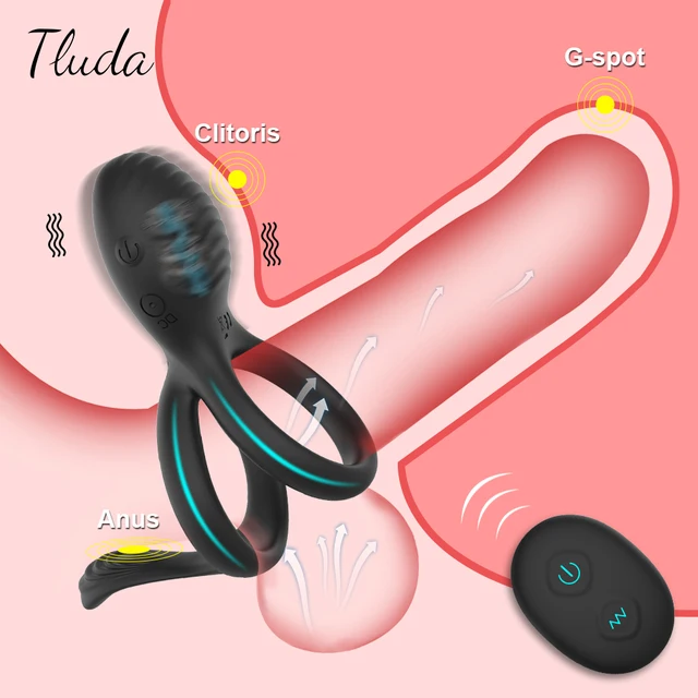 Drahtlose Paar Ring Sex Spielzeug Für Männer Penis Cock Vibrator Ring Cockring Hemmende Ejakulation Verzögerung Fernbedienung 1
