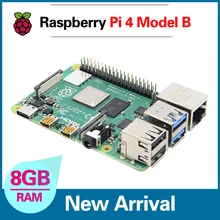 Mais novo raspberry pi 4 modelo 4b 8gb bcm2711 quad-core Cortex-A72 1.5ghz 1gb/2gb/4gb ram com banda dupla wifi suporte bluetooth poe