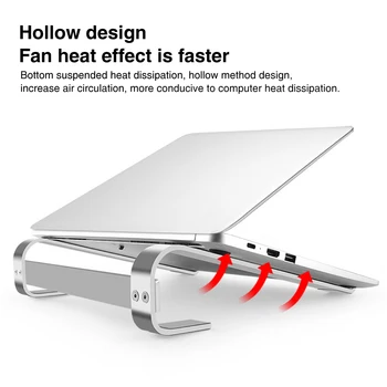 

Home Detachable Office For Desk Aluminum Alloy Laptop Holder Stand Ergonomic Non Slip Universal Travel Portable Durable