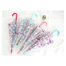 Милый мультяшный зонт для взрослых и детей, японский прозрачный зонт