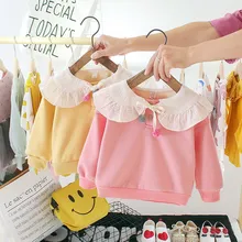 Теплый зимний детский свитер, топы для девочек, детский толстый бархатный пуловер, толстовки с длинными рукавами, верхняя одежда, S10000