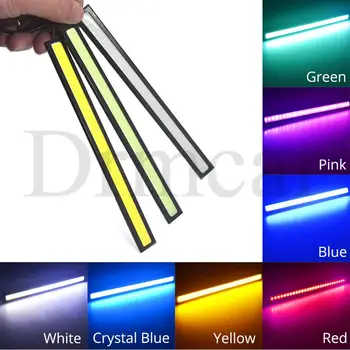

1X 17cm DRL Day Light Car COB Driving Fog Lamp Trunk DayTime Running Lights Auto Waterproof Turn Signal LED License Plate Light