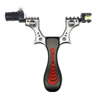 

Slingshot Hunting Zinc Alloy Catapult with Led Light Sight Rubber Band Outdoor Shooting Sling Shot 4 Color
