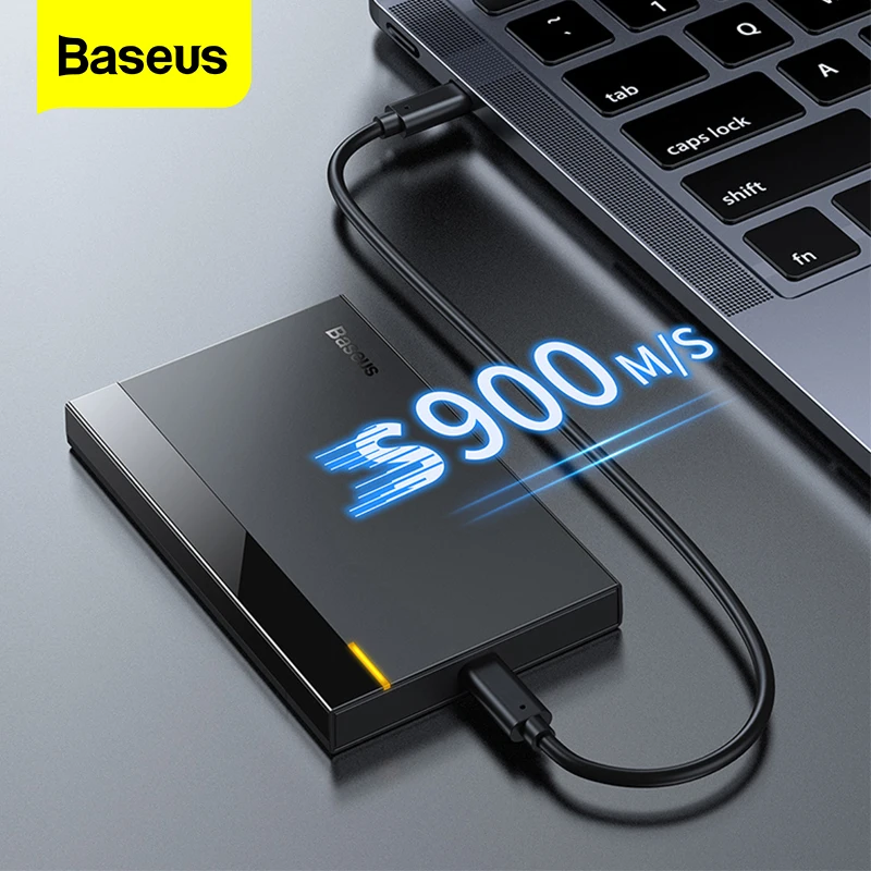 

Baseus HDD Case 2.5 SATA to USB Adapter Hard Drive Enclosure For SSD Disk HDD Box Type C Case HD External HDD Docking Station