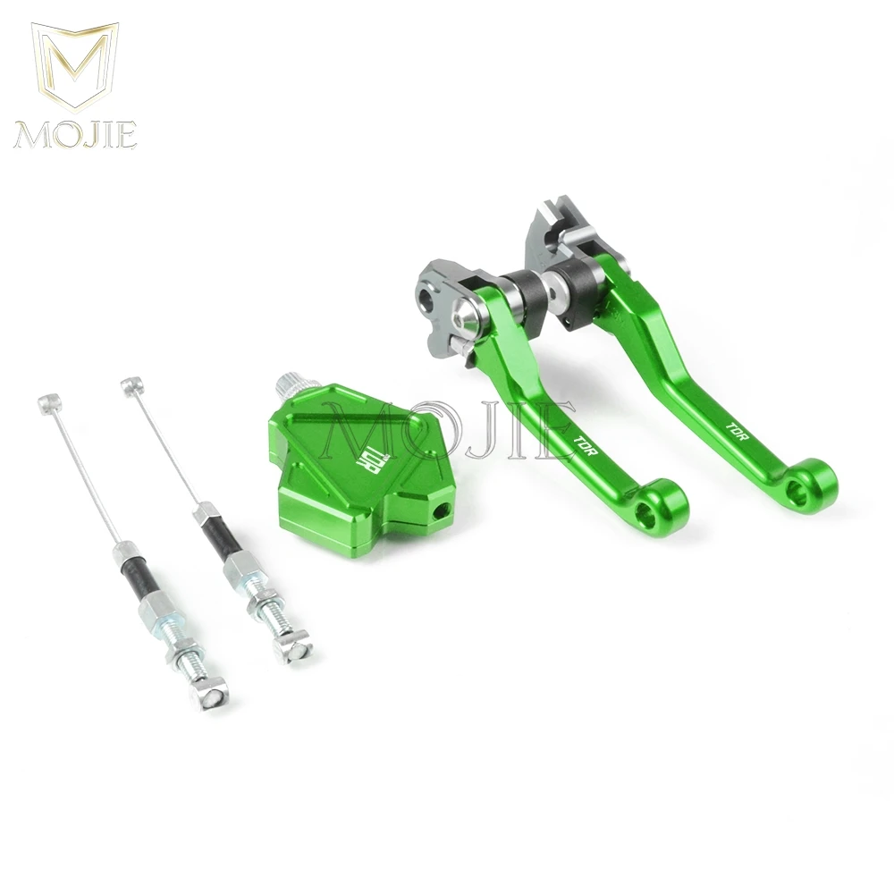 Для YAMAHA TDR125 TDR240 TDR250 TDR 125 240 250 Кроссовый ЧПУ поворотный тормоз трюк рычаг сцепления простая кабельная система мотоцикла - Цвет: TDR125 91-02 Green