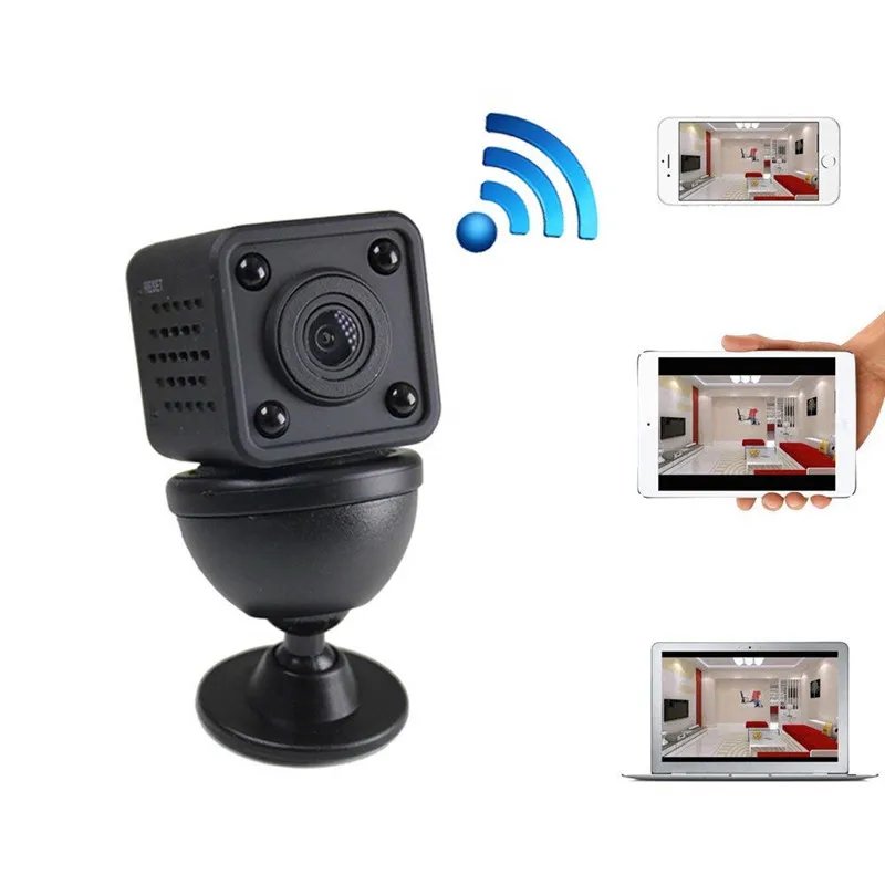 Мини Wifi ip-камера 1080P HD маленькая экшн-камера DV DVR видеокамера Видео ИК ночного видения Обнаружение движения маленькая Беспроводная HDQ9