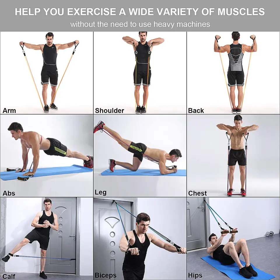 men's resistance band leg workout