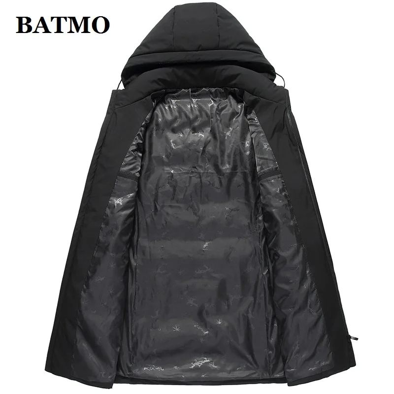 BATMO Новое поступление зимние высококачественные куртки с капюшоном на 90% белом утином пуху мужские зимние теплые пальто Большие размеры L-7XL 9815