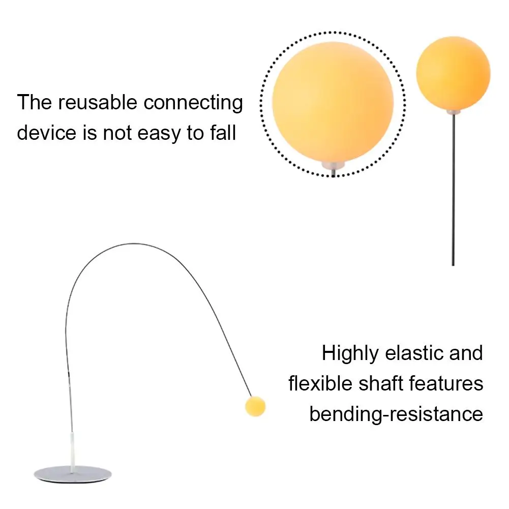 Высококачественный портативный тренажер для настольного тенниса с мячами для настольного тенниса и ракетами, эластичный мягкий вал для