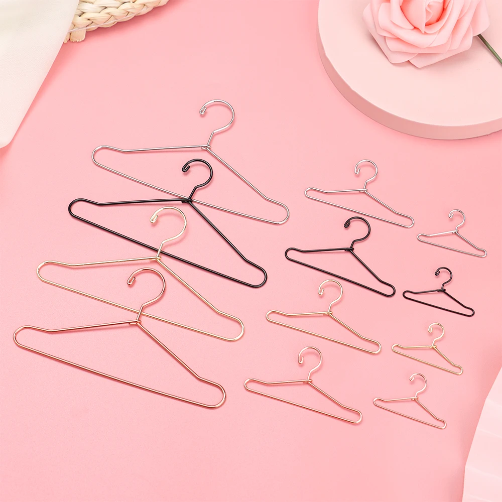 Metal Mini Hangers for Doll Clothes Organizer