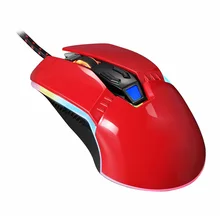 Wired Gaming Mouse 4000 DPI 4-Speed DPI Adjustment RGB Backlight for Laptop PC EM88