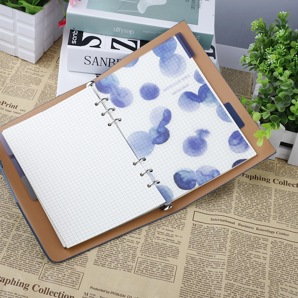 5pcs A5/A6 Colored Notebook Index Page Matte Cover Spiral Diary Planner Paper Note Book Category Pages Stationery 5pcs A5/A6 Colored Notebook Index Page Matte Cover Spiral Diary Planner Paper Note Book Category Pages Stationery