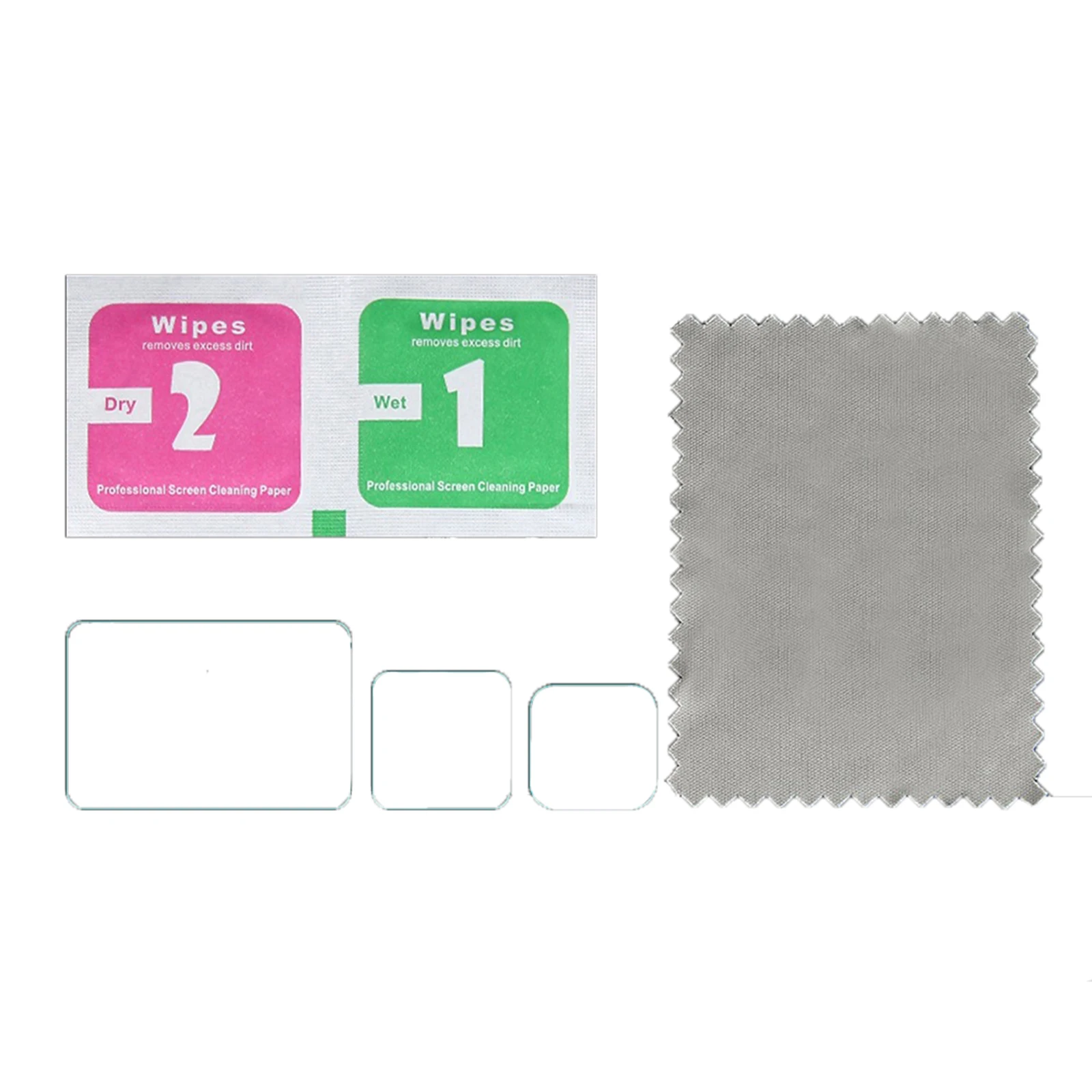 Screen Protector for GoPro  9 Black, Ultra Clear Tempered Glass LCD Display Screen Protector + Camera Lens Protector Set