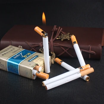 

Smoking Accessories Fire Starter Torch Lighter Gadgets For Men Lighter Gas Gasoline Metal Cigarette Shaped Lighter