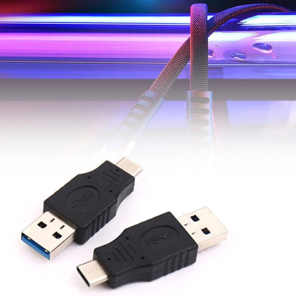 2 шт./лот, портативный мини-USB-C 3,1 type C с штекером на USB 3,0 type A с штекерным портом, адаптер-конвертер, хорошая производительность