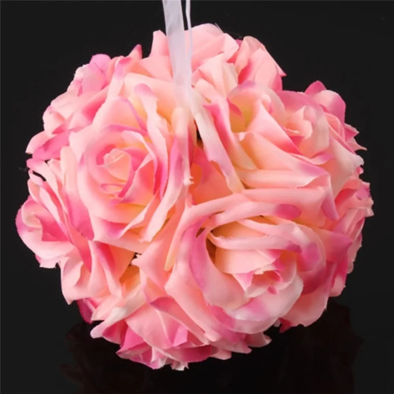 15x21 см искусственная Роза ручной работы Цветы целование подвесной шар DIY букет ДОМА Свадебная вечеринка Декор AUG889