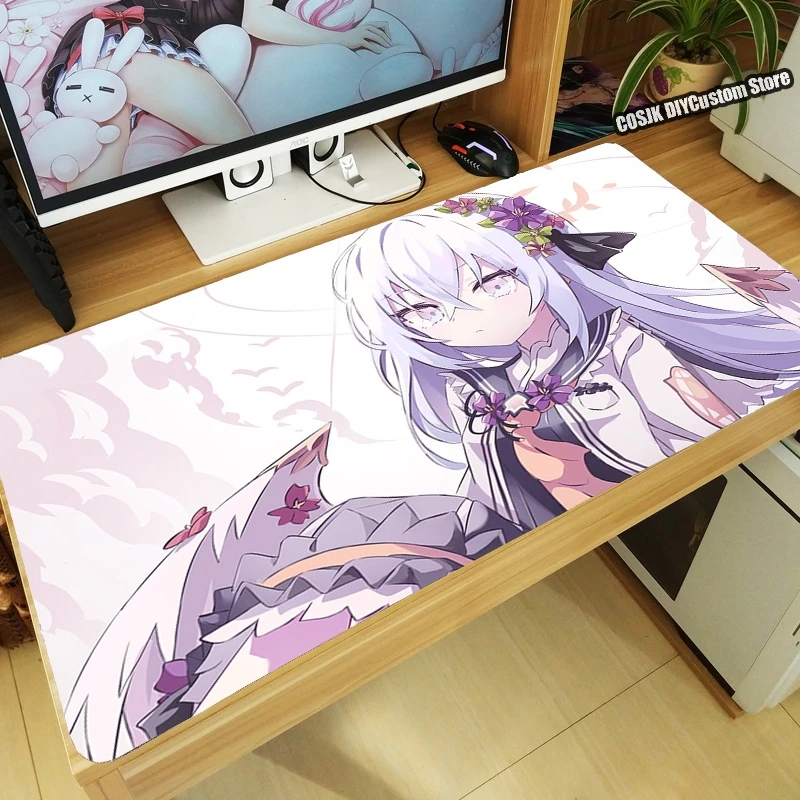 plus size costumes Anime Game Blue Archive Azitani Hifumi Shirasu Azusa Mouse Pad Thicken Computer Kawaii Gaming Mousepad Table Keyboard Desk Mat Anime Costumes Cosplay Costumes