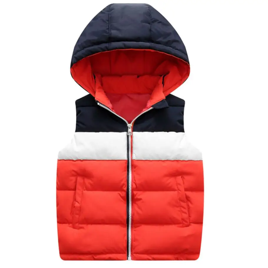 Girls Boys Hooded Vests Children's Down Cotton Coat Autumn Winter Baby Kids Waistcoat Outerwear Clothing Infant Warm Jacket